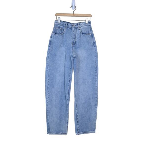 Pretty Little Thing Denim Womens 4 Boyfriend Hi Rise Button Fly Jeans - Picture 1 of 10